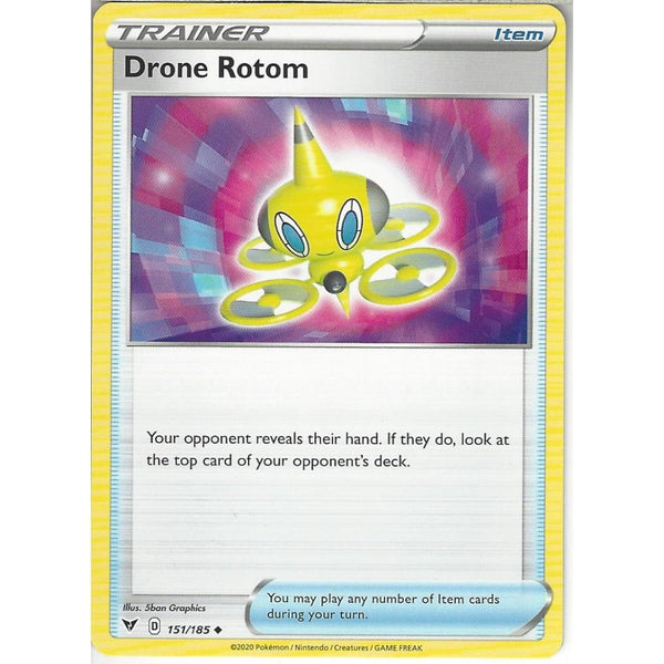 Pokemon Trading Card Game 151/185 Drone Rotom | Uncommon Card | SWSH-04 Vivid Voltage