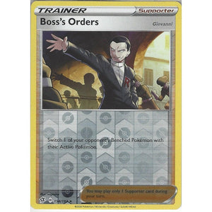 154/192 Boss's Orders | Rare Reverse Holo Card | Sword & Shield Rebel Clash