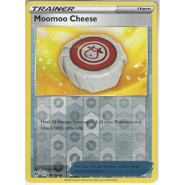 Pokemon Trading Card Game 156/185 Moomoo Cheese | Uncommon Reverse Holo Card | SWSH-04 Vivid Voltage