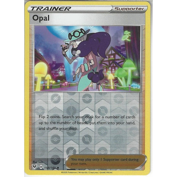 Pokemon Trading Card Game 158/185 Opal | Uncommon Reverse Holo Card | SWSH-04 Vivid Voltage