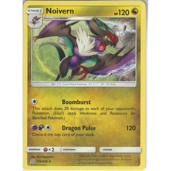 Pokemon Trading Card Game 159/236 Noivern | Rare Card | SM11 Unified Minds