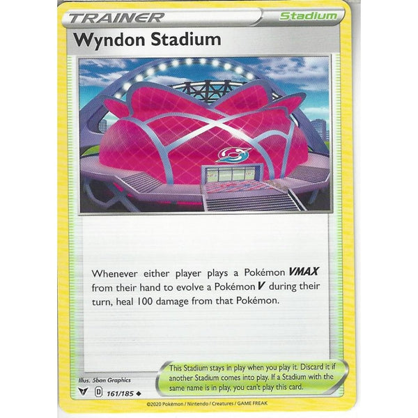 Pokemon Trading Card Game 161/185 Wyndon Stadium | Uncommon Card | SWSH-04 Vivid Voltage