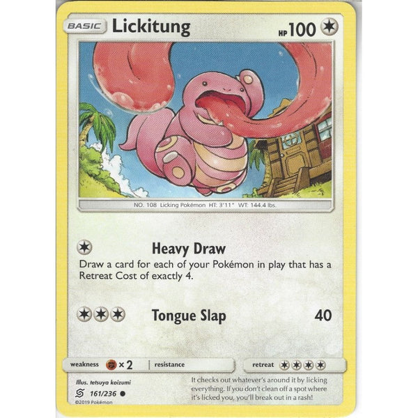 Pokemon Trading Card Game 161/236 Lickitung | Common Card | SM11 Unified Minds