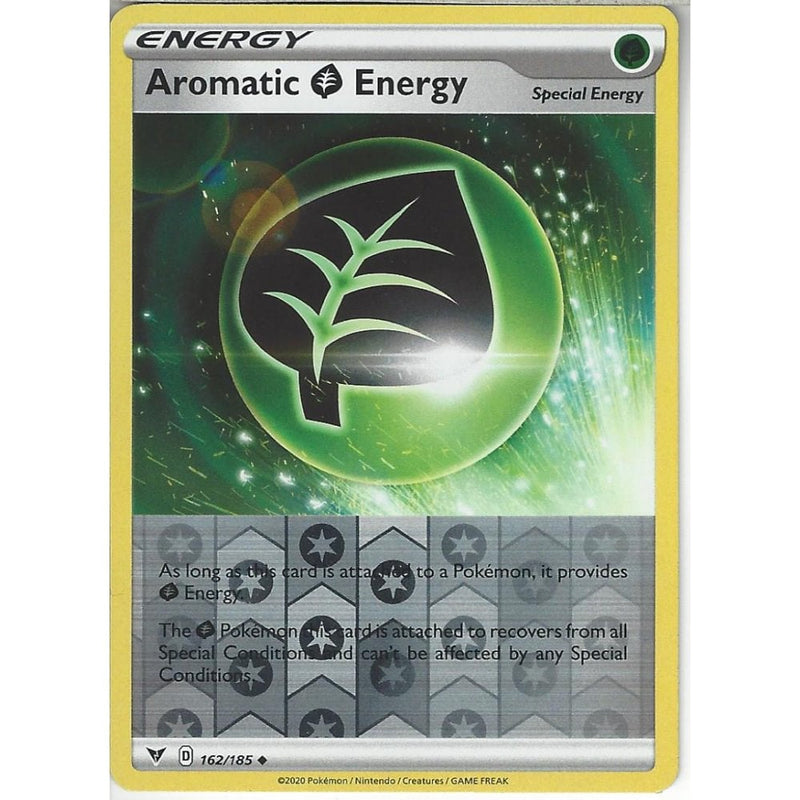 Pokemon Trading Card Game 162/185 Aromatic Grass Energy | Uncommon Reverse Holo Card | SWSH-04 Vivid Voltage