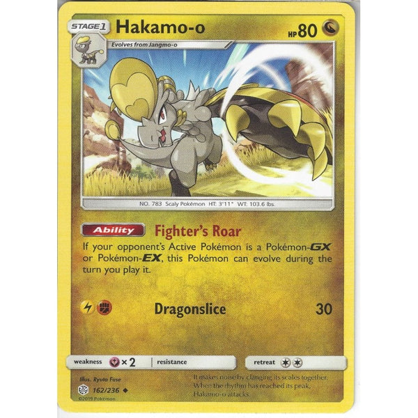 Pokemon Trading Card Game 162/236 Hakamo-o | Uncommon Card | SM12 Cosmic Eclipse
