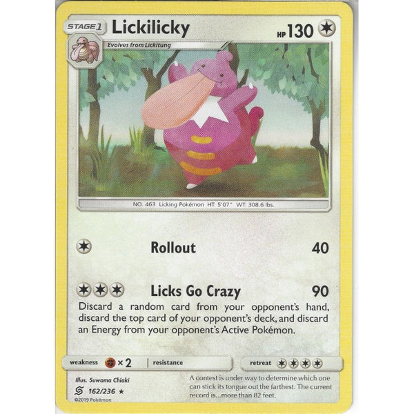 Pokemon Trading Card Game 162/236 Lickilicky | Rare Card | SM11 Unified Minds