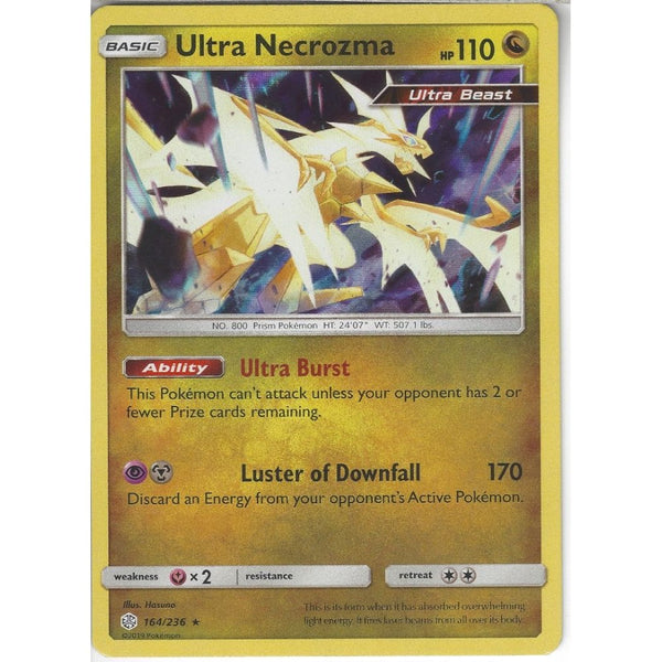 Pokemon Trading Card Game 164/236 Ultra Necrozma | Rare Holo Card | SM12 Cosmic Eclipse