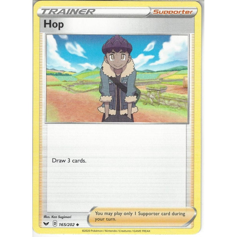 165/202 Hop | Uncommon Card | Sword & Shield (Base Set) - Recaptured LTD 165/202 Hop | Uncommon Card | Sword & Shield (Base Set) - Recaptured LTD