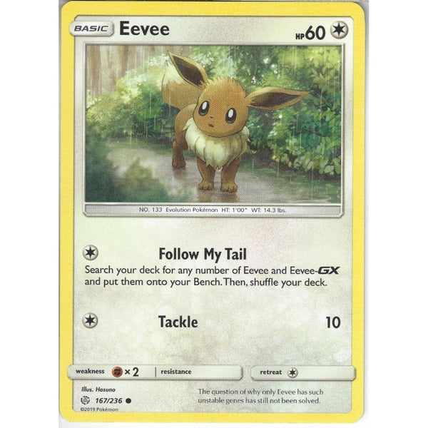 Pokemon Trading Card Game 167/236 Eevee | Common Card | SM12 Cosmic Eclipse