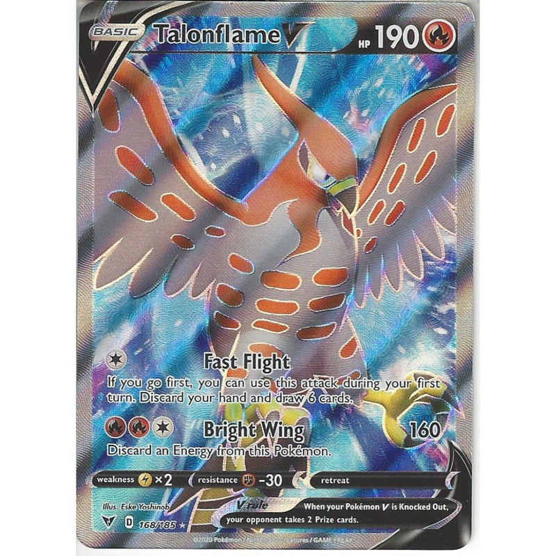 168/185 Talonflame V | Rare Ultra Card | SWSH-04 Vivid Voltage - Recaptured LTD 168/185 Talonflame V | Rare Ultra Card | SWSH-04 Vivid Voltage - Recaptured LTD