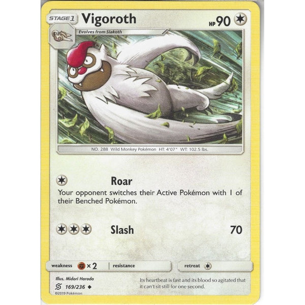 Pokemon Trading Card Game 169/236 Vigoroth | Uncommon Card | SM11 Unified Minds