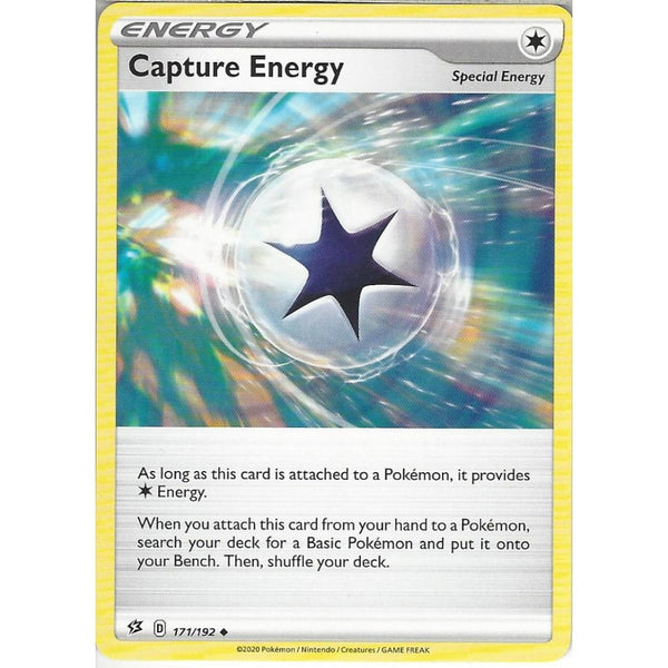 Pokemon Trading Card Game 171/192 Capture Energy | Uncommon Card | Sword &amp; Shield Rebel Clash