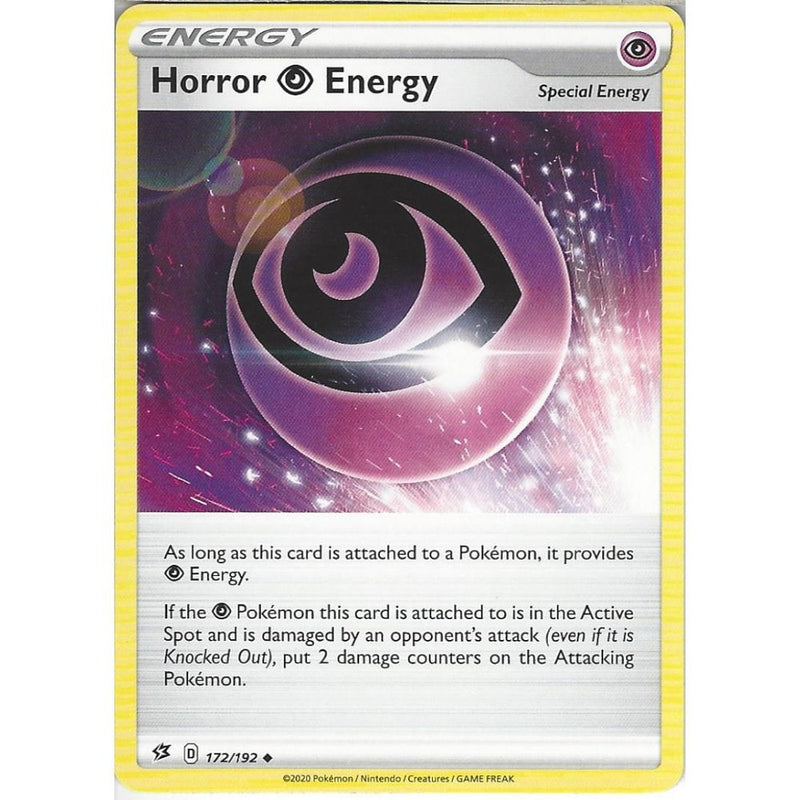 Pokemon Trading Card Game 172/192 Horror P Energy (Psychic) | Uncommon Card | Sword &amp; Shield Rebel Clash