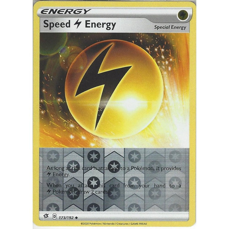 yellow energy pokemon card value 173/192 Speed L Energy (Lightning) | Uncommon Reverse Holo Card | Swor