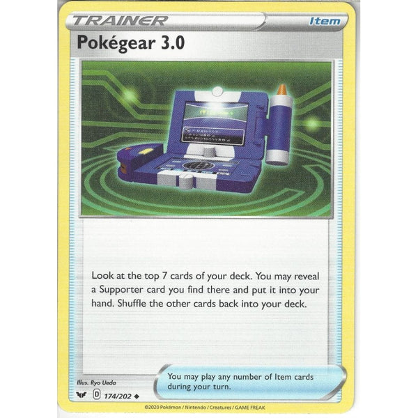 Pokemon Trading Card Game 174/202 Pokégear 3.0 | Uncommon Card | Sword &amp; Shield (Base Set)