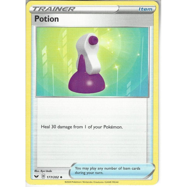 Pokemon Trading Card Game 177/202 Potion | Uncommon Card | Sword &amp; Shield (Base Set)