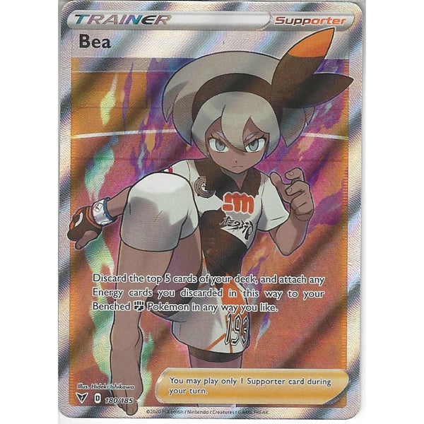 Pokemon Trading Card Game 180/185 Bea | Rare Ultra Card | SWSH-04 Vivid Voltage