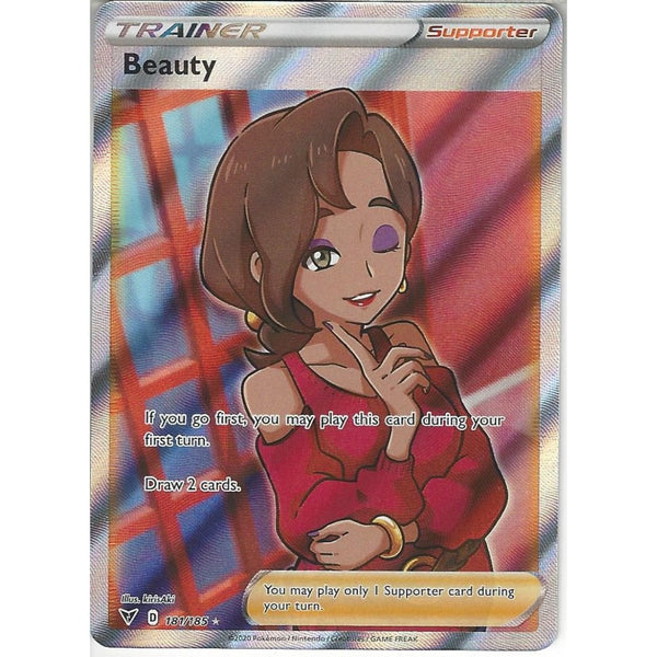Pokemon Trading Card Game 181/185 Beauty | Rare Ultra Card | SWSH-04 Vivid Voltage