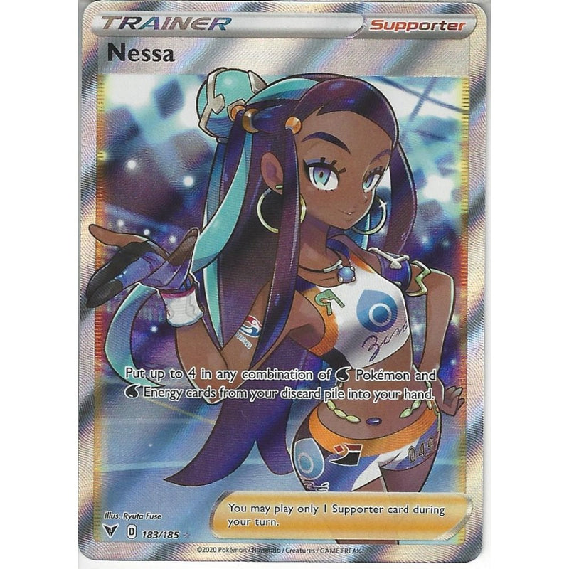 Pokemon Trading Card Game 183/185 Nessa | Rare Ultra Card | SWSH-04 Vivid Voltage