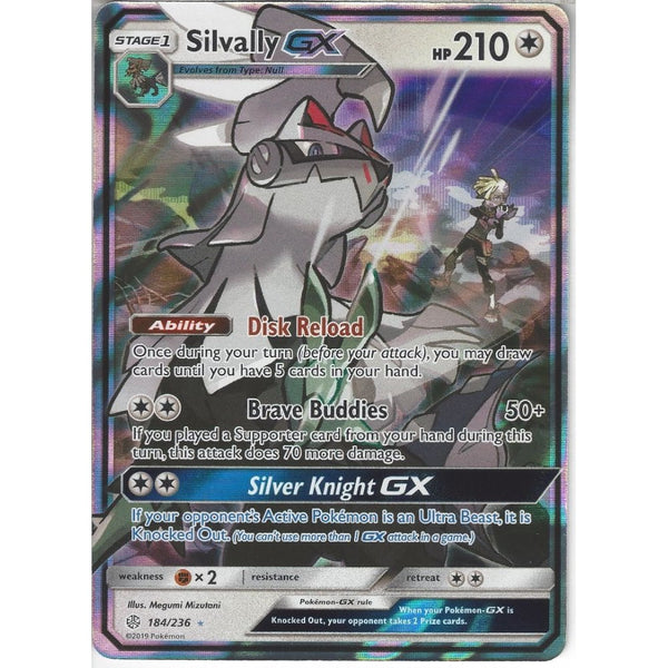 Pokemon Trading Card Game 184/236 Silvally GX | Rare Holo GX Card | SM12 Cosmic Eclipse