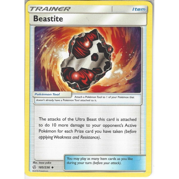 Pokemon Trading Card Game 185/236 Beastite | Uncommon Card | SM12 Cosmic Eclipse