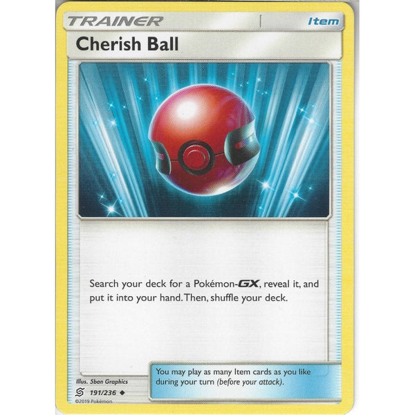 Pokemon Trading Card Game 191/236 Cherish Ball | Uncommon Card | SM11 Unified Minds