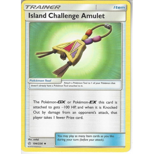 Pokemon Trading Card Game 194/236 Island Challenge Amulet | Uncommon Card | SM12 Cosmic Eclipse