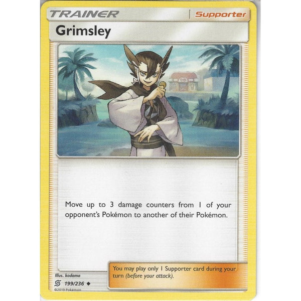 Pokemon Trading Card Game 199/236 Grimsley | Uncommon Card | SM11 Unified Minds