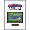 Pokemon Trading Card Game 1x Sun &amp; Moon Unified Minds Online Code Card