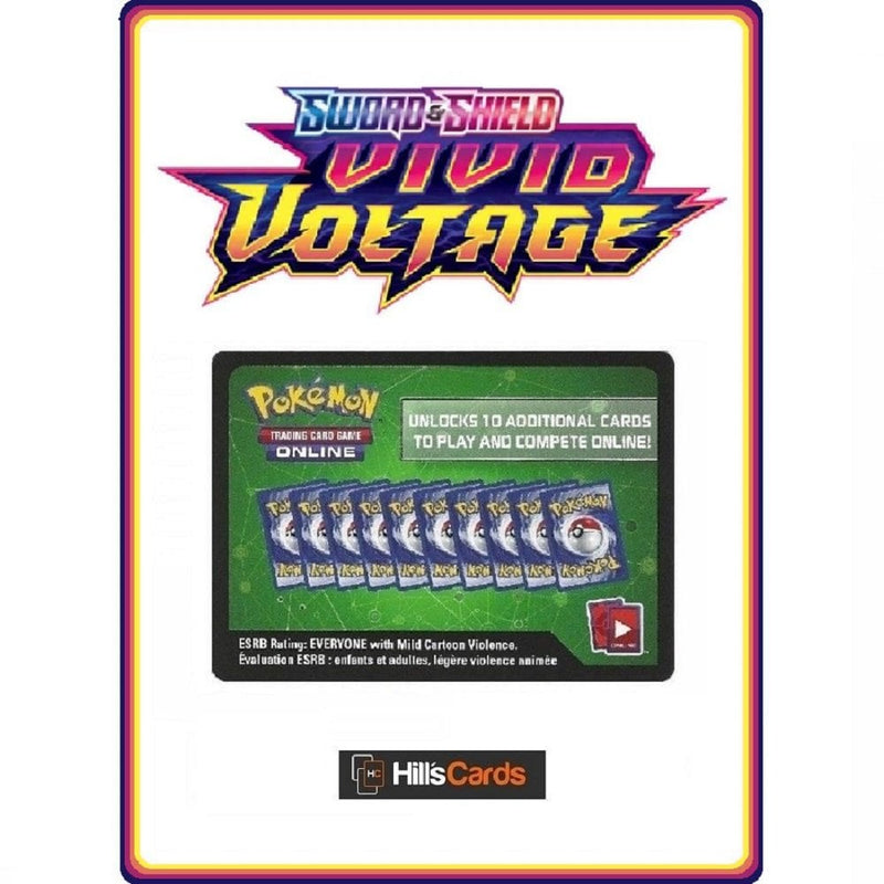 1x Sword & Shield 4 Vivid Voltage Online Code Card - Recaptured LTD 1x Sword & Shield 4 Vivid Voltage Online Code Card - Recaptured LTD