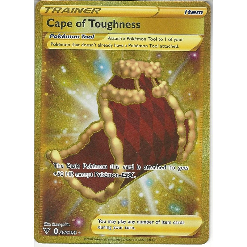 Pokemon Trading Card Game 200/185 Cape of Toughness | Secret Rare Card | SWSH-04 Vivid Voltage