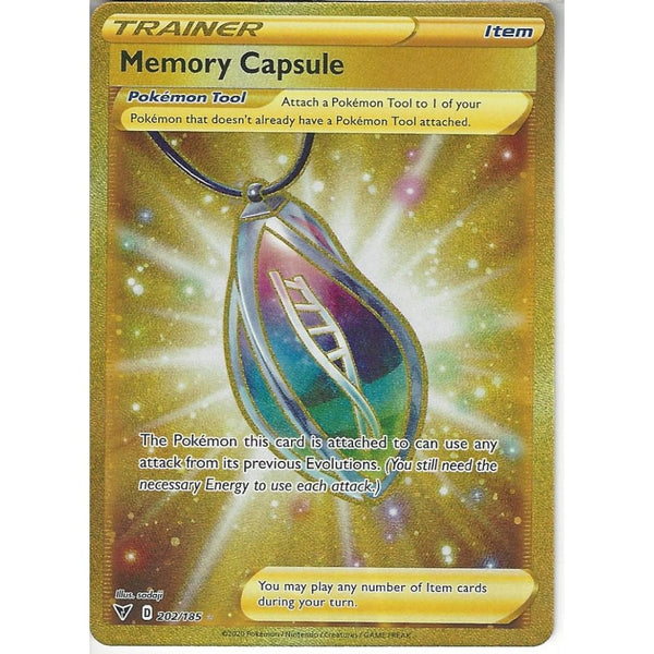 Pokemon Trading Card Game 202/185 Memory Capsule | Secret Rare Card | SWSH-04 Vivid Voltage