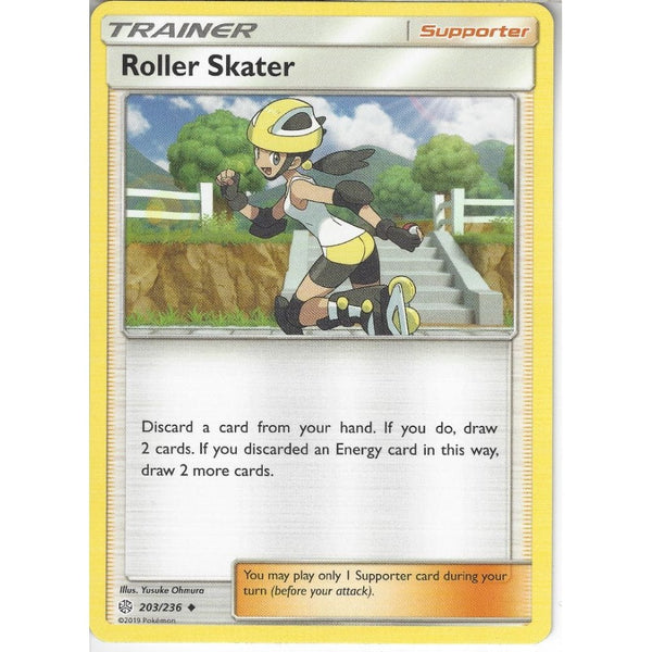 Pokemon Trading Card Game 203/236 Roller Skater | Uncommon Card | SM12 Cosmic Eclipse