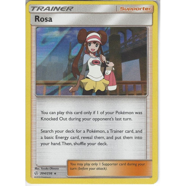 Pokemon Trading Card Game 204/236 Rosa | Rare Holo Card | SM12 Cosmic Eclipse