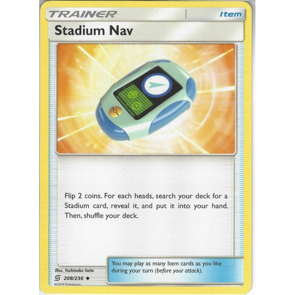 Pokemon Trading Card Game 208/236 Stadium Nav | Uncommon Card | SM11 Unified Minds