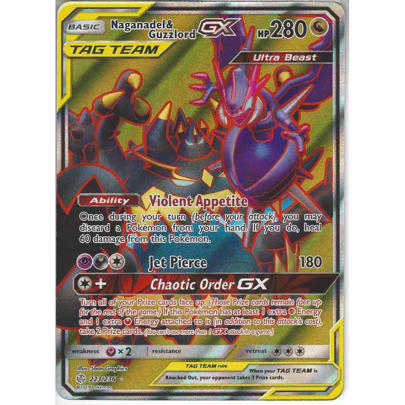 223/236 Naganadel & Guzzlord TAG TEAM GX | Rare Ultra Card | SM12 Cosm