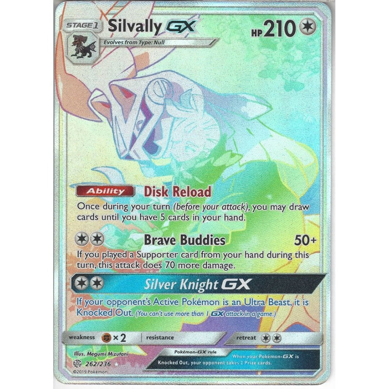 262/236 Silvally GX | Rare Rainbow Card | SM12 Cosmic Eclipse - Recaptured LTD 262/236 Silvally GX | Rare Rainbow Card | SM12 Cosmic Eclipse - Recaptured LTD