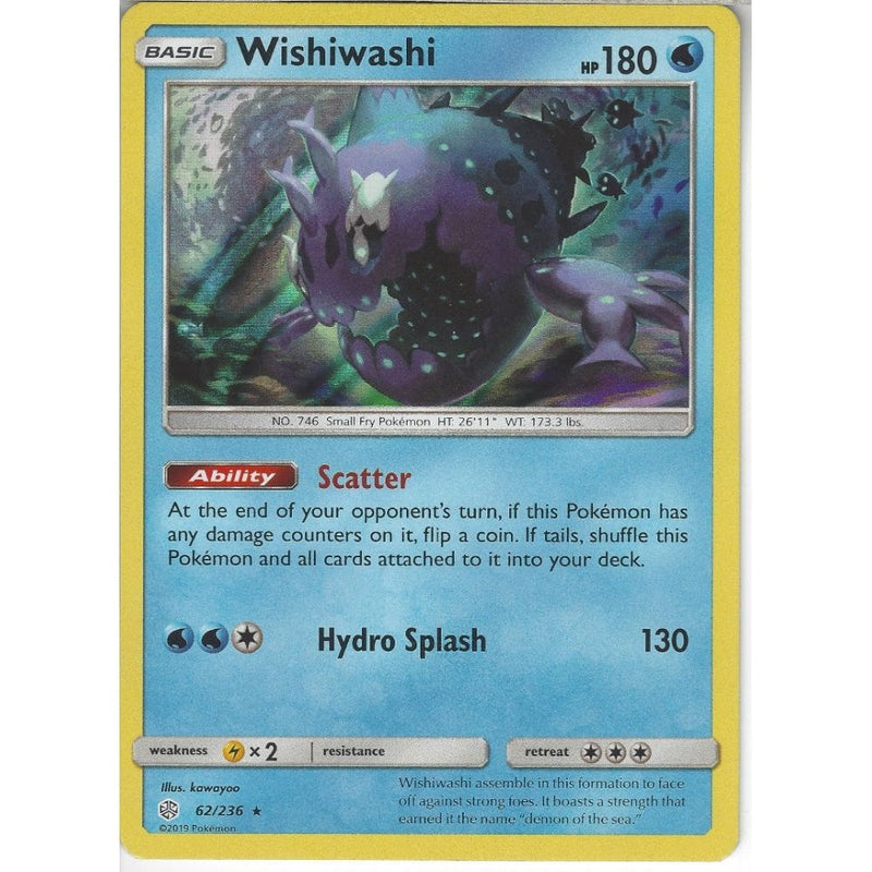 62/236 Wishiwashi | Rare Holo Card | SM12 Cosmic Eclipse