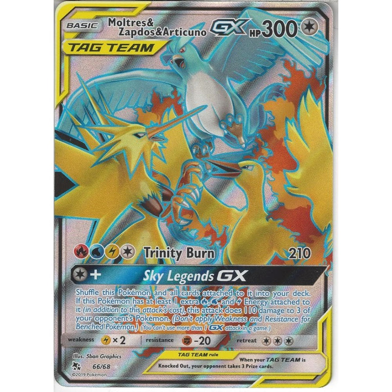 Moltres & Zapdos & Articuno GX (Full Art) Ultra Rare Hidden Fates - Foto 7