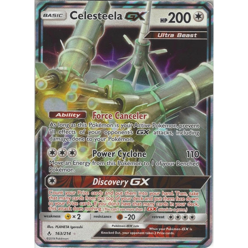 celesteela pokemon card price Celesteela GX - 163/214 - Rare Holo GX Card - SM10 Unbroken Bonds