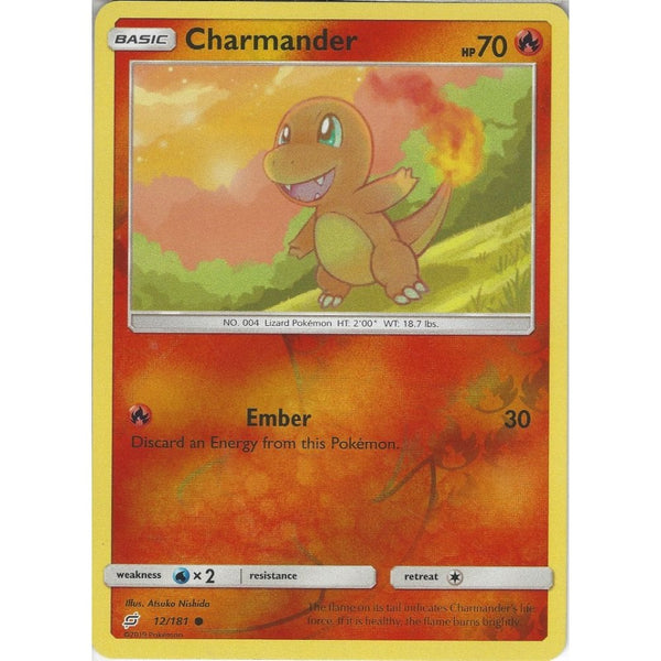 Charmander - 12/181 - Common Reverse Holo Card - SM09 Team Up
