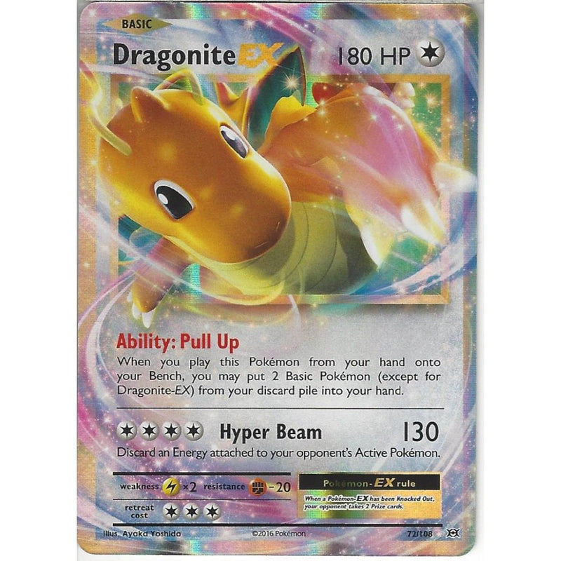 Dragonite EX 72/108 | Rare Holo EX Card | XY Evolutions - Recaptured LTD Dragonite EX 72/108 | Rare Holo EX Card | XY Evolutions - Recaptured LTD