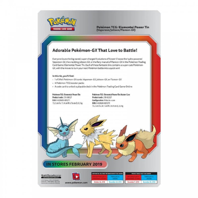 Elemental Power Collectors Tin | Vaporeon-GX