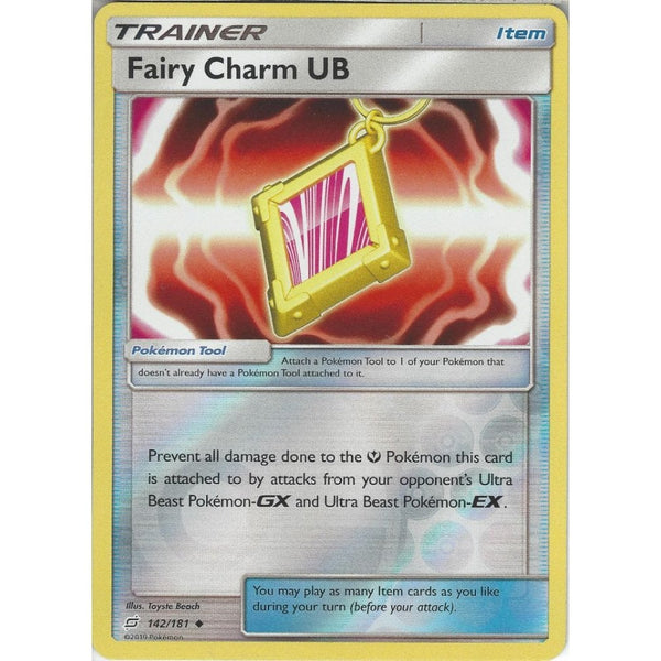 Fairy Charm UB - 142/181 - Uncommon Reverse Holo Card - SM09 Team Up