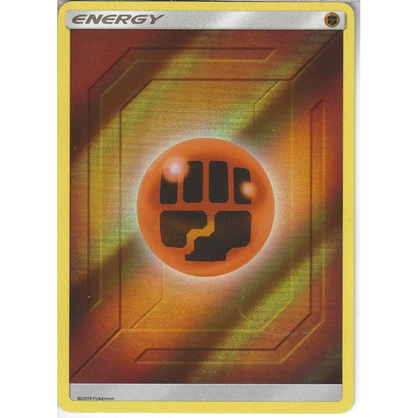 Pokemon Trading Card Game Fighting Energy | Reverse Holo Card | Hidden Fates