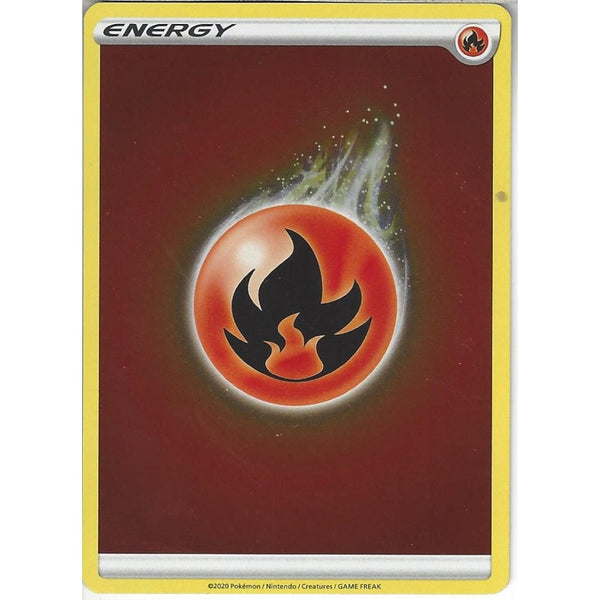 Pokemon Trading Card Game Fire Energy | Reverse Holo Card | SWSH3.5 Champion's Path