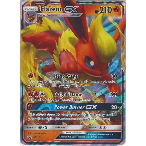 Pokemon Trading Card Game Flareon GX - SM171 - Rare Holo GX Promo Card