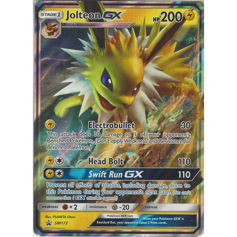 Jolteon GX - SM173 - Rare Holo GX Promo Card - Recaptured LTD Jolteon GX - SM173 - Rare Holo GX Promo Card - Recaptured LTD