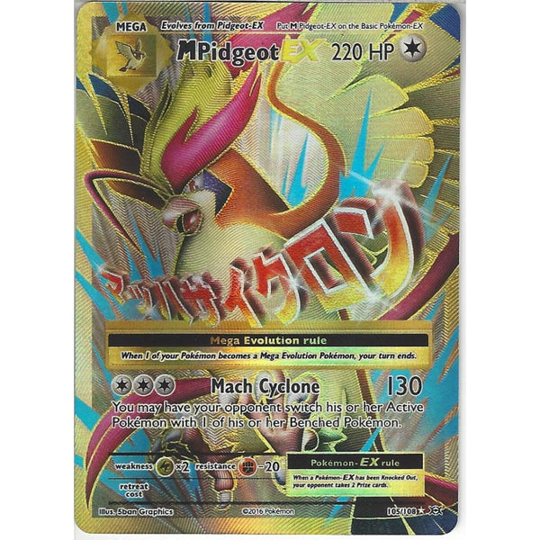 pokemon mega pidgeot card EX 105/108 | Rare Ultra | XY Evolutions Description coming soon... Does Jadzi's 1 mana Pack Detail::Japanese Base 300¥ (Light) bgs pokemon frame