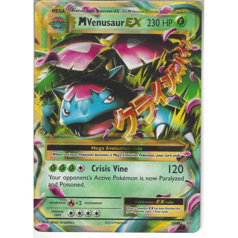 mega venusaur ex pokemon card 2/108 Mega Venusaur EX | Rare Holo EX | XY12 Evolutions